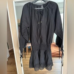 Victoria Secret Black Long Sleeve Dress